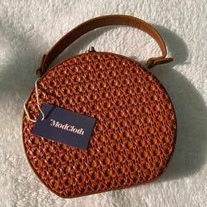 ModCloth Woven Textured Crossbody Bag